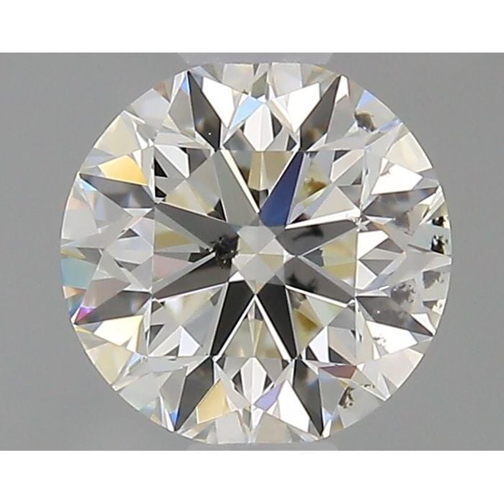 0.50 Carat Round Loose Diamond, J, SI2, Excellent, GIA Certified