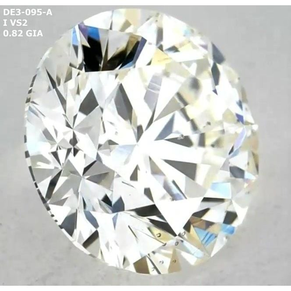 0.82 Carat Round Loose Diamond, I, VS2, Super Ideal, GIA Certified