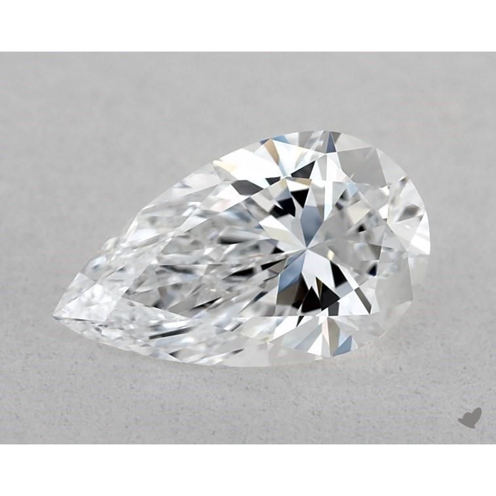0.70 Carat Pear Loose Diamond, D, VVS2, Super Ideal, GIA Certified