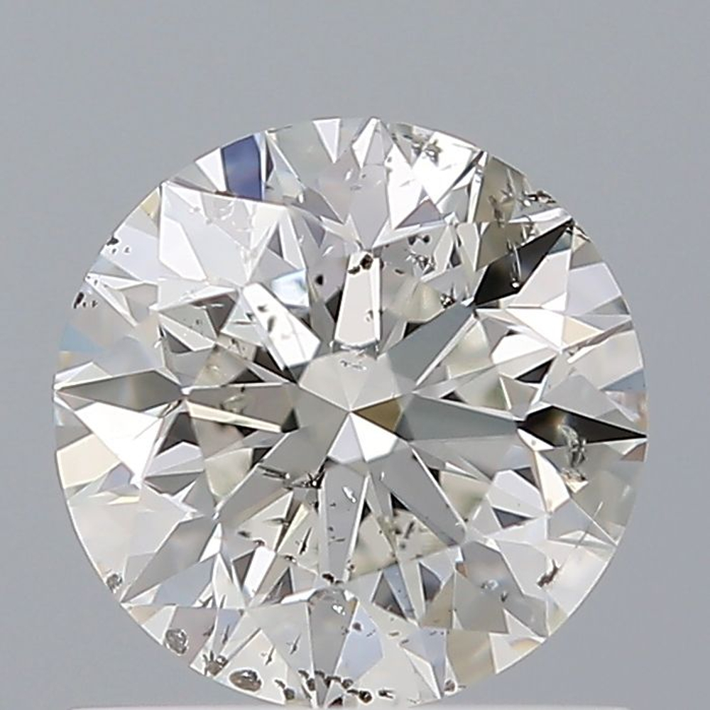 0.70 Carat Round Loose Diamond, G, I1, Super Ideal, GIA Certified