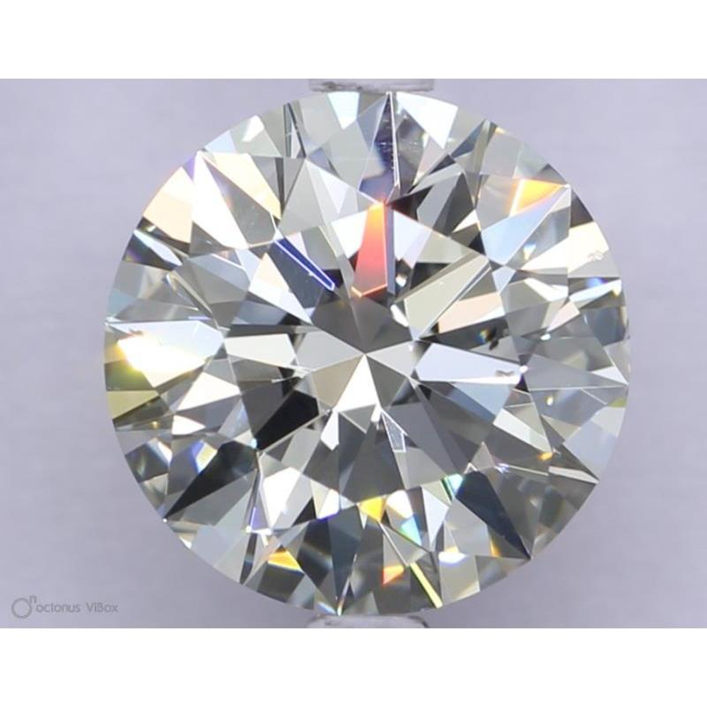2.07 Carat Round Loose Diamond, J, VS2, Super Ideal, GIA Certified