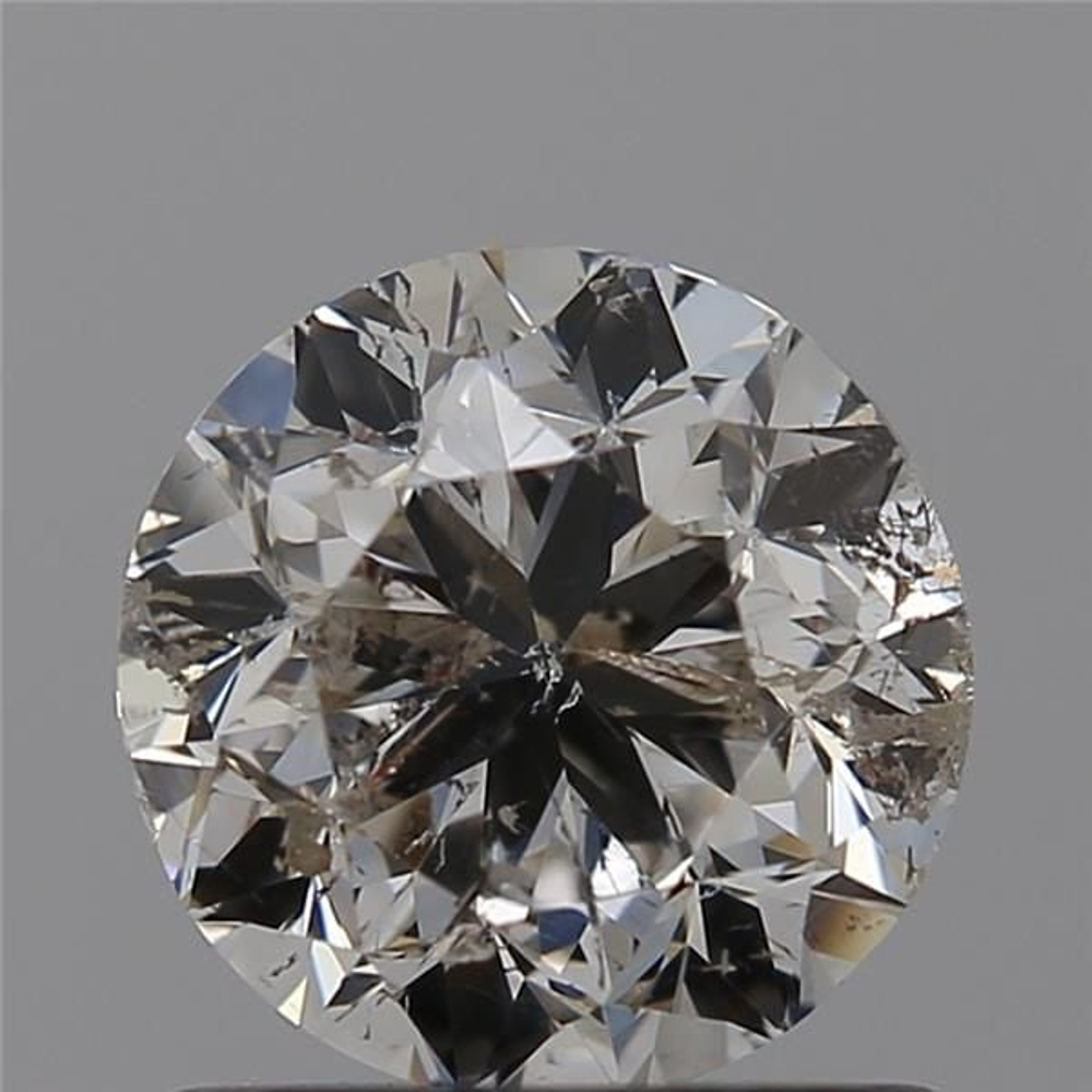 1.00 Carat Round Loose Diamond, H, I1, Very Good, GIA Certified