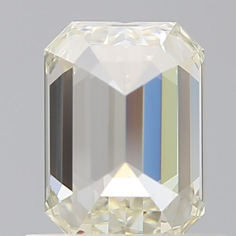 0.90 Carat Emerald Loose Diamond, K, VVS2, Super Ideal, GIA Certified | Thumbnail