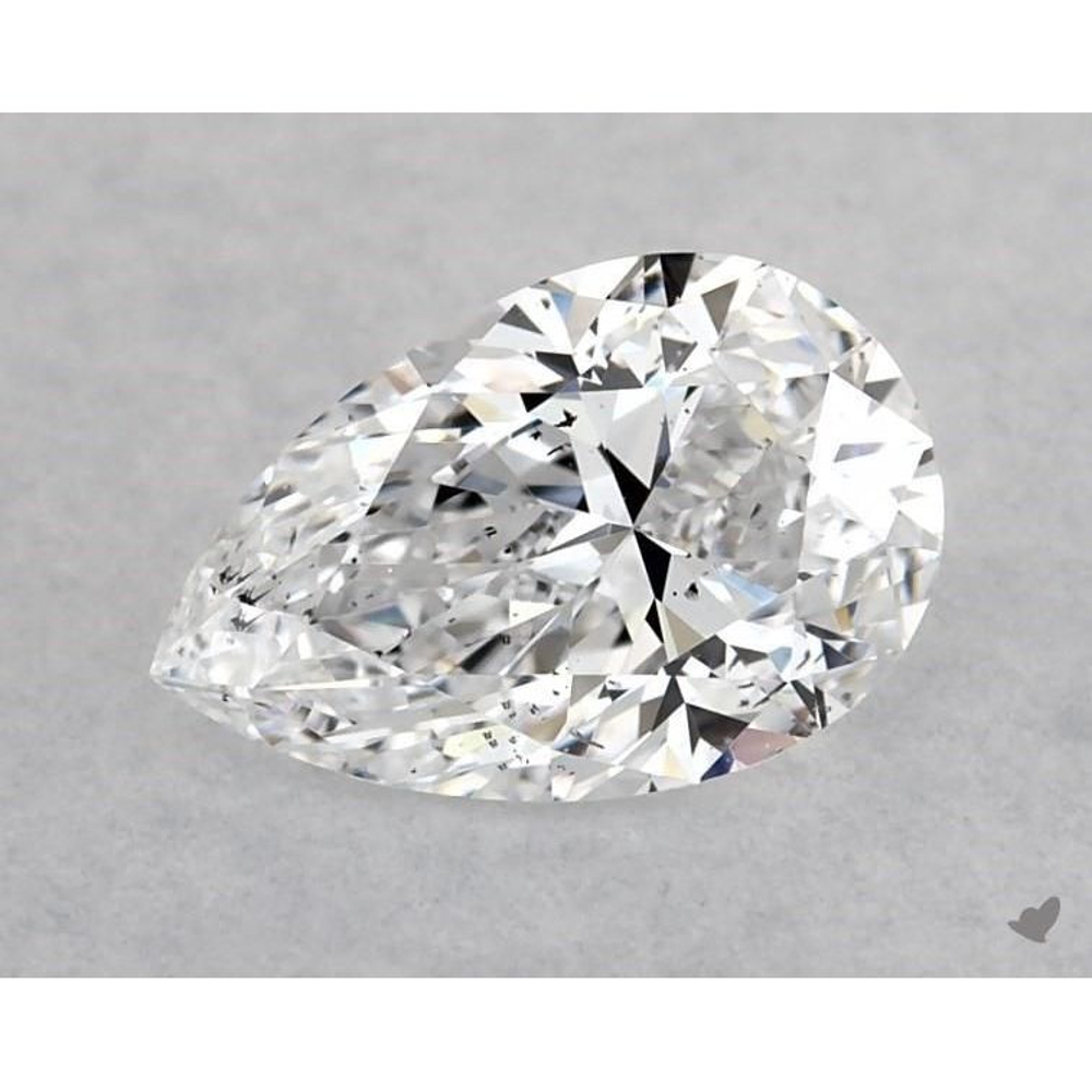 0.52 Carat Pear Loose Diamond, D, SI2, Ideal, GIA Certified | Thumbnail