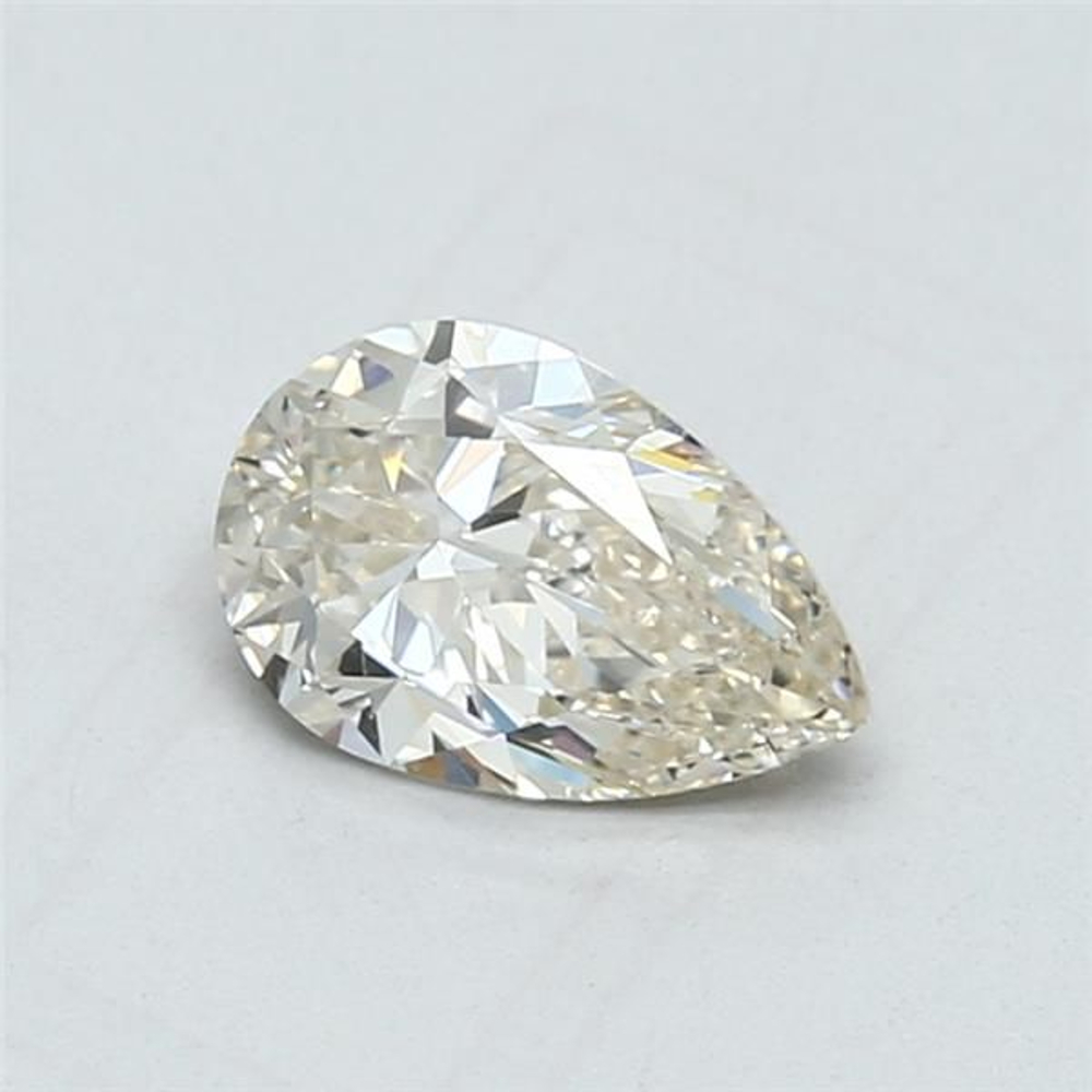 0.90 Carat Pear Loose Diamond, L Faint Brown, VVS2, Excellent, GIA Certified | Thumbnail