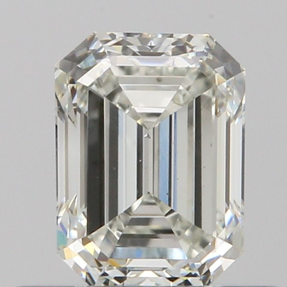 0.51 Carat Emerald Loose Diamond, H, VS2, Excellent, GIA Certified | Thumbnail