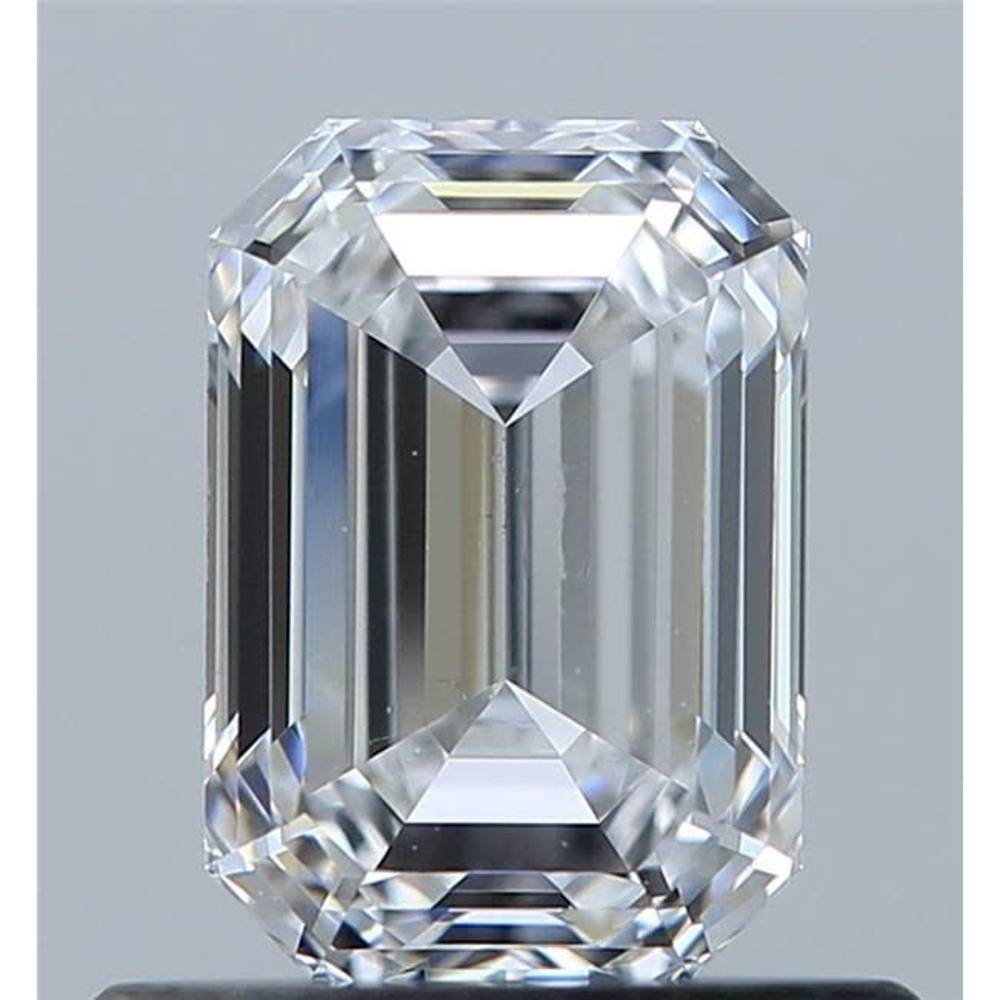 0.65 Carat Emerald Loose Diamond, D, VVS1, Ideal, GIA Certified | Thumbnail