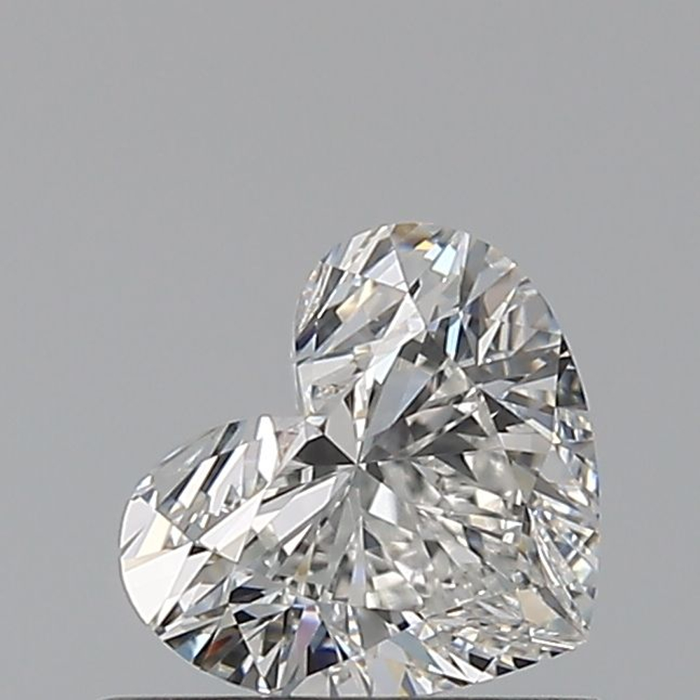 0.53 Carat Heart Loose Diamond, F, IF, Ideal, GIA Certified | Thumbnail