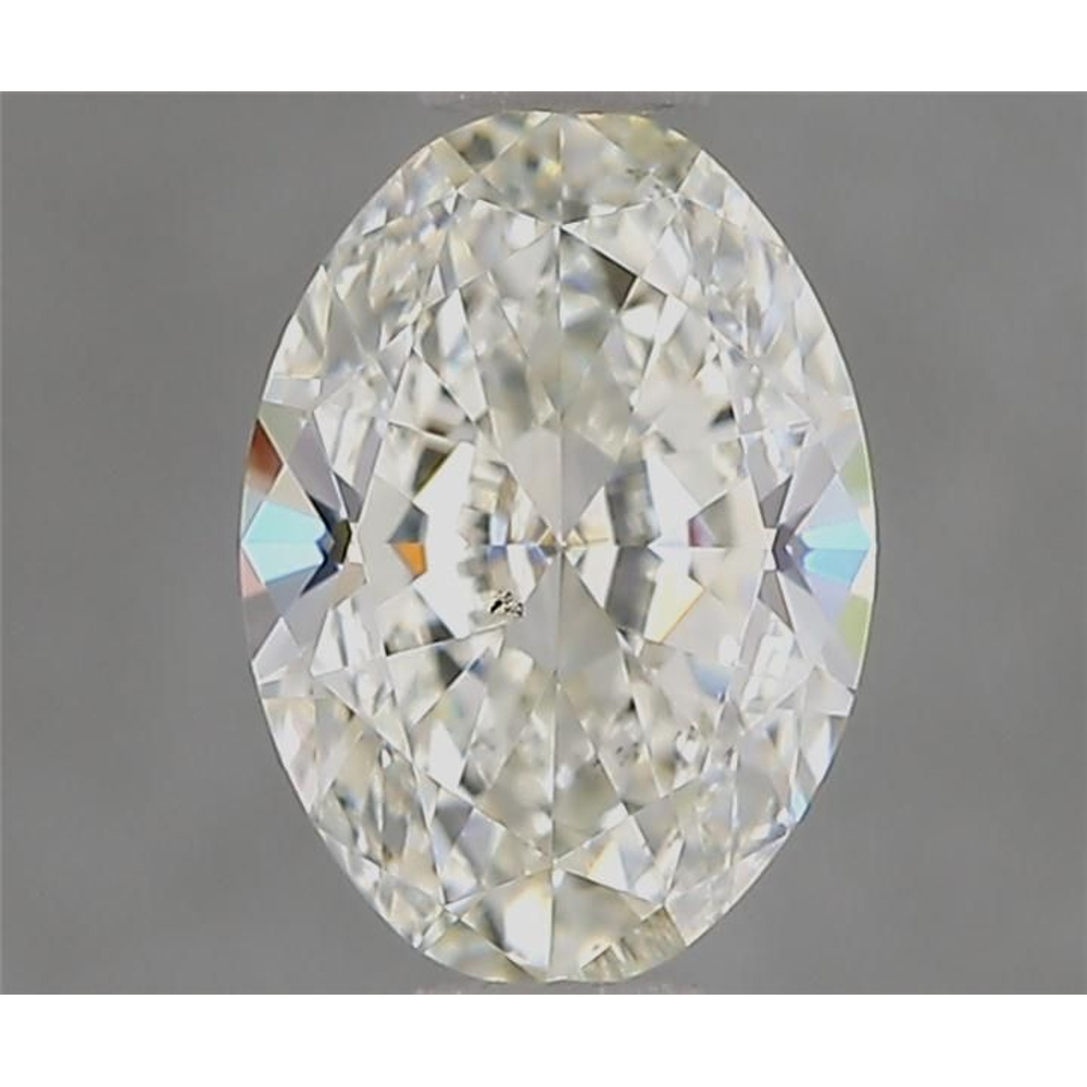 0.90 Carat Oval Loose Diamond, J, VS2, Ideal, GIA Certified