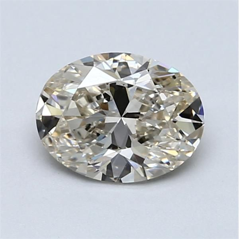 1.01 Carat Oval Loose Diamond, L Faint Brown, VVS2, Ideal, GIA Certified | Thumbnail