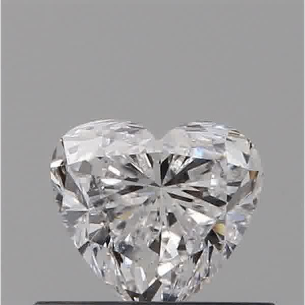 0.37 Carat Heart Loose Diamond, D, VS2, Ideal, GIA Certified