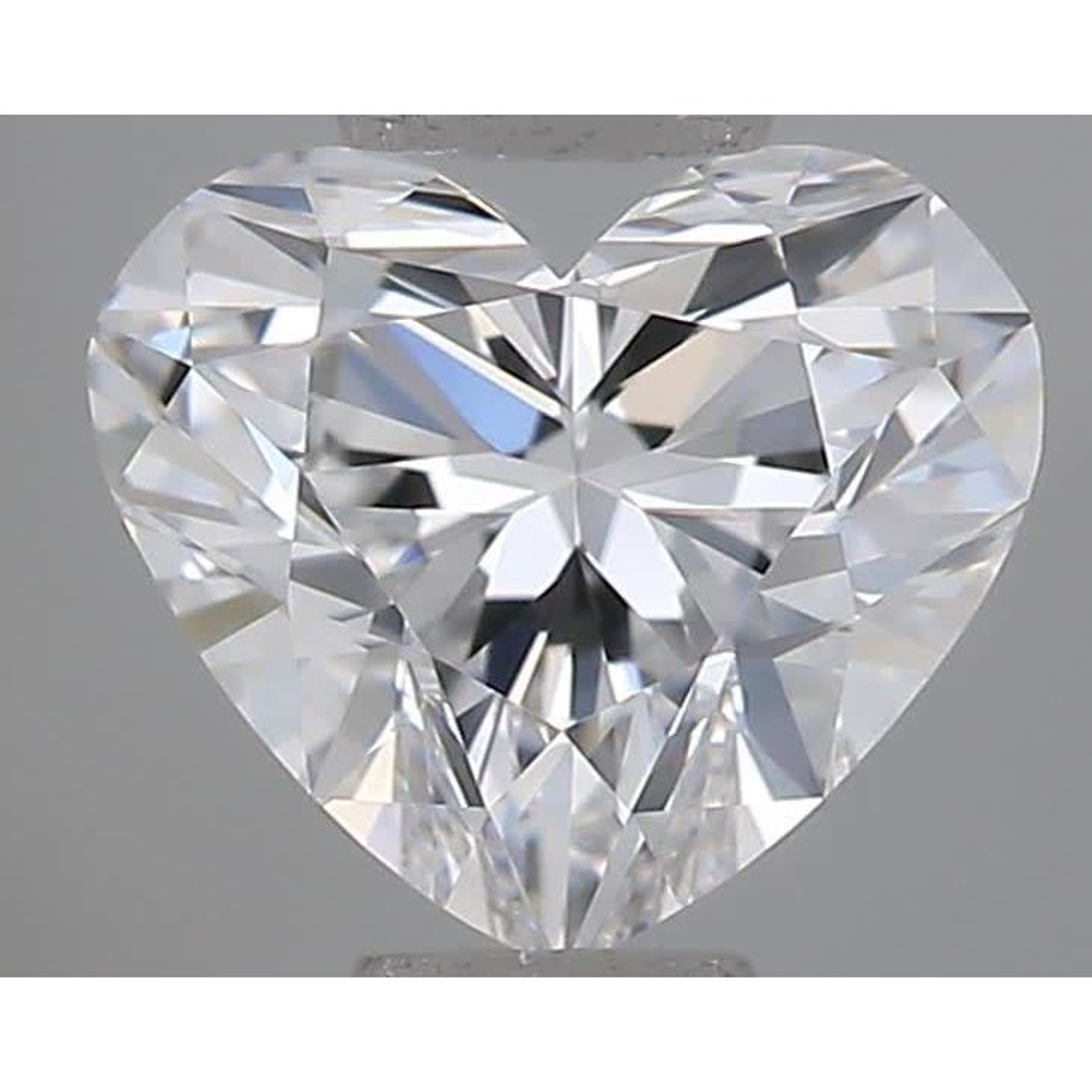 0.53 Carat Heart Loose Diamond, D, VVS1, Super Ideal, GIA Certified