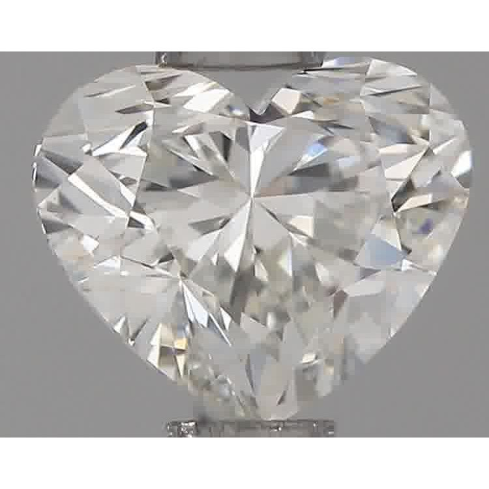 0.50 Carat Heart Loose Diamond, I, VVS2, Super Ideal, GIA Certified | Thumbnail