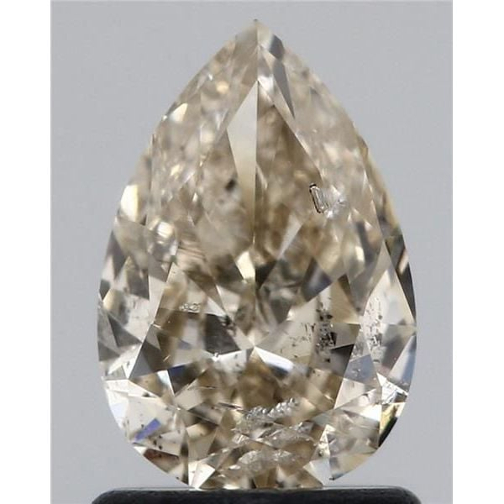 1.01 Carat Pear Loose Diamond, M FAINT BROWN, SI2, Excellent, IGI Certified | Thumbnail