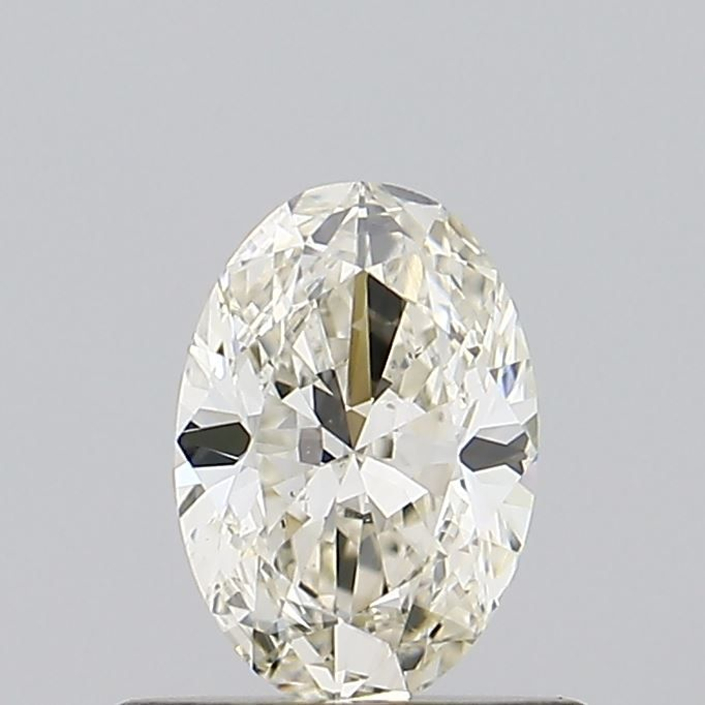 0.50 Carat Oval Loose Diamond, J, VS2, Ideal, GIA Certified
