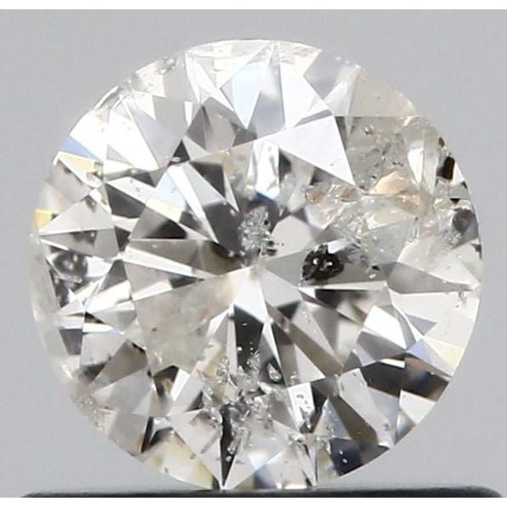 0.53 Carat Round Loose Diamond, H, I1, Super Ideal, IGI Certified | Thumbnail