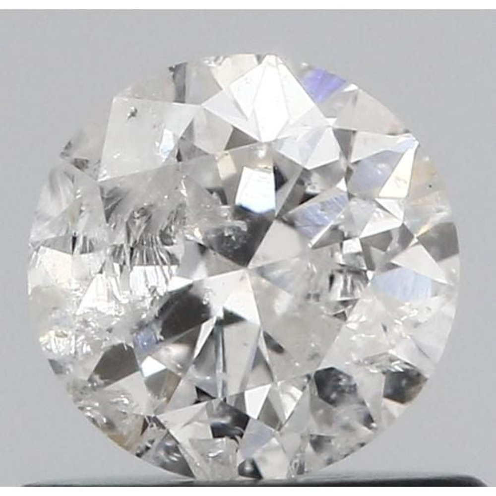 0.52 Carat Round Loose Diamond, G, I1, Excellent, IGI Certified
