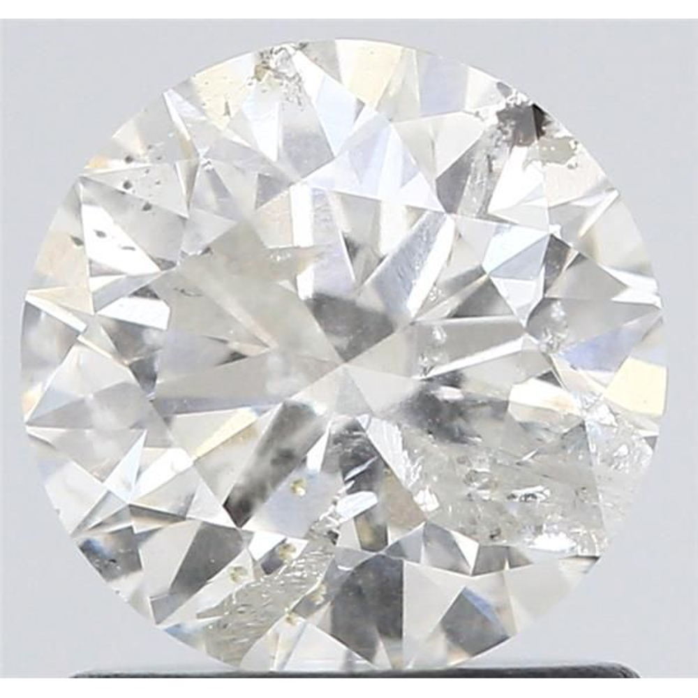 1.01 Carat Round Loose Diamond, F, I2, Super Ideal, IGI Certified