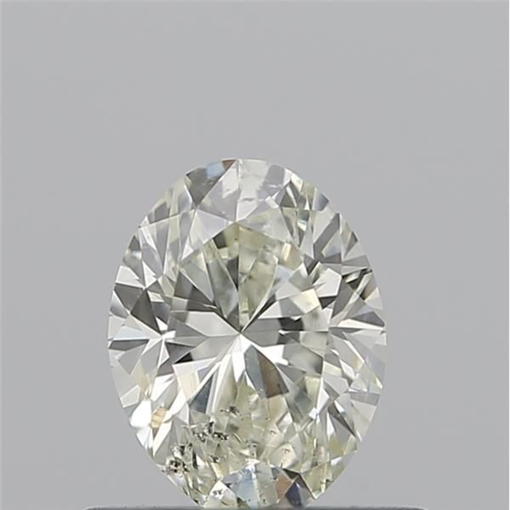 0.50 Carat Oval Loose Diamond, K, SI2, Ideal, IGI Certified