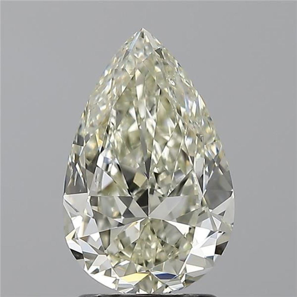 2.01 Carat Pear Loose Diamond, J, VS2, Excellent, IGI Certified