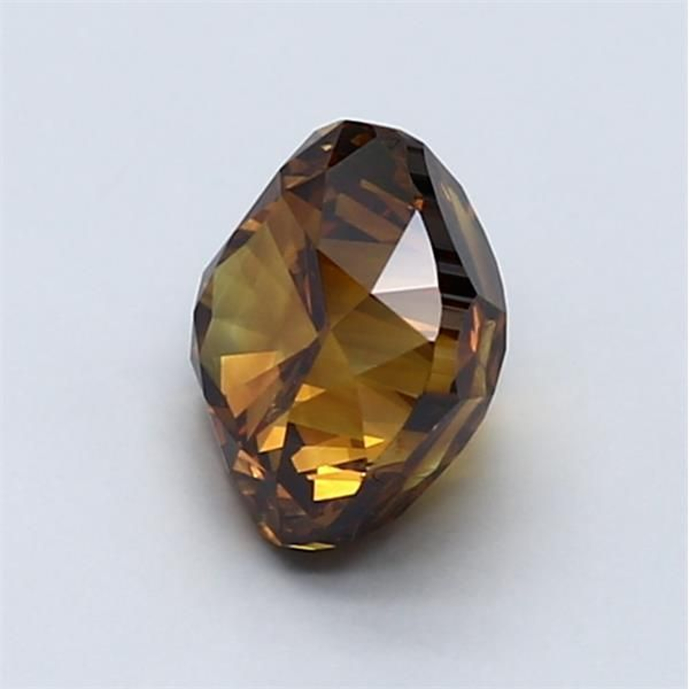1.52 Carat Cushion Loose Diamond, Fancy Brownish Yellow, VS1, Very Good, GIA Certified | Thumbnail