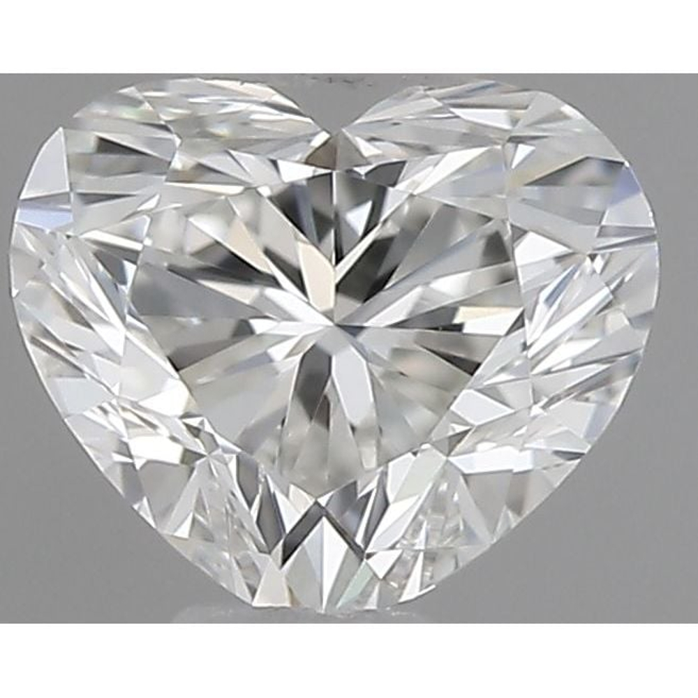 0.40 Carat Heart Loose Diamond, F, VVS1, Ideal, GIA Certified