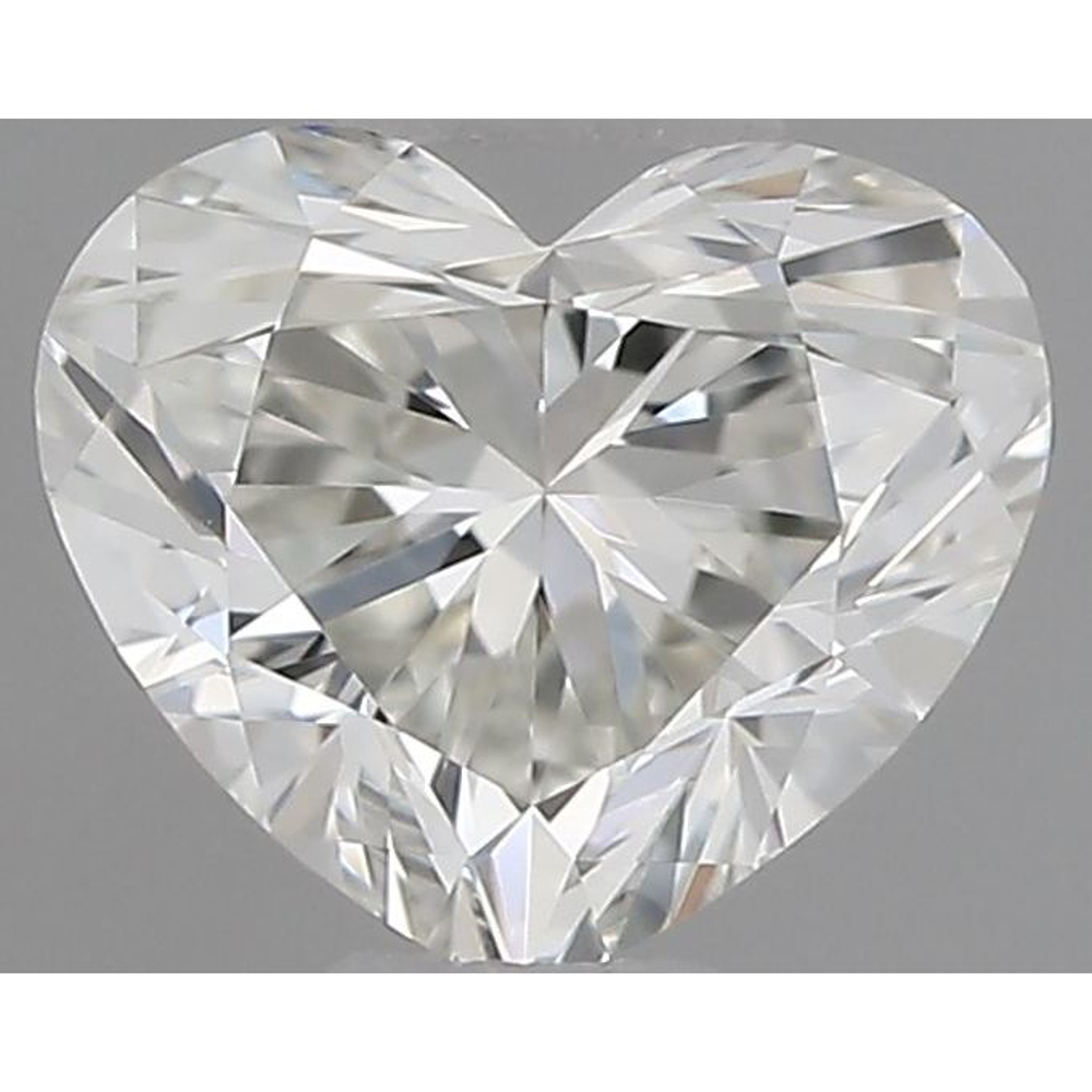0.40 Carat Heart Loose Diamond, H, VVS2, Ideal, IGI Certified | Thumbnail