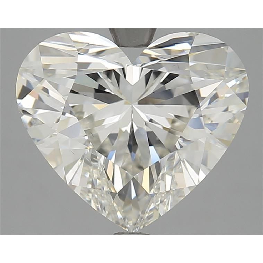 5.05 Carat Heart Loose Diamond, H, VS2, Super Ideal, IGI Certified