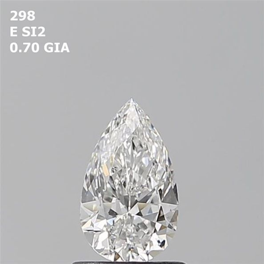 0.70 Carat Pear Loose Diamond, E, SI2, Super Ideal, GIA Certified