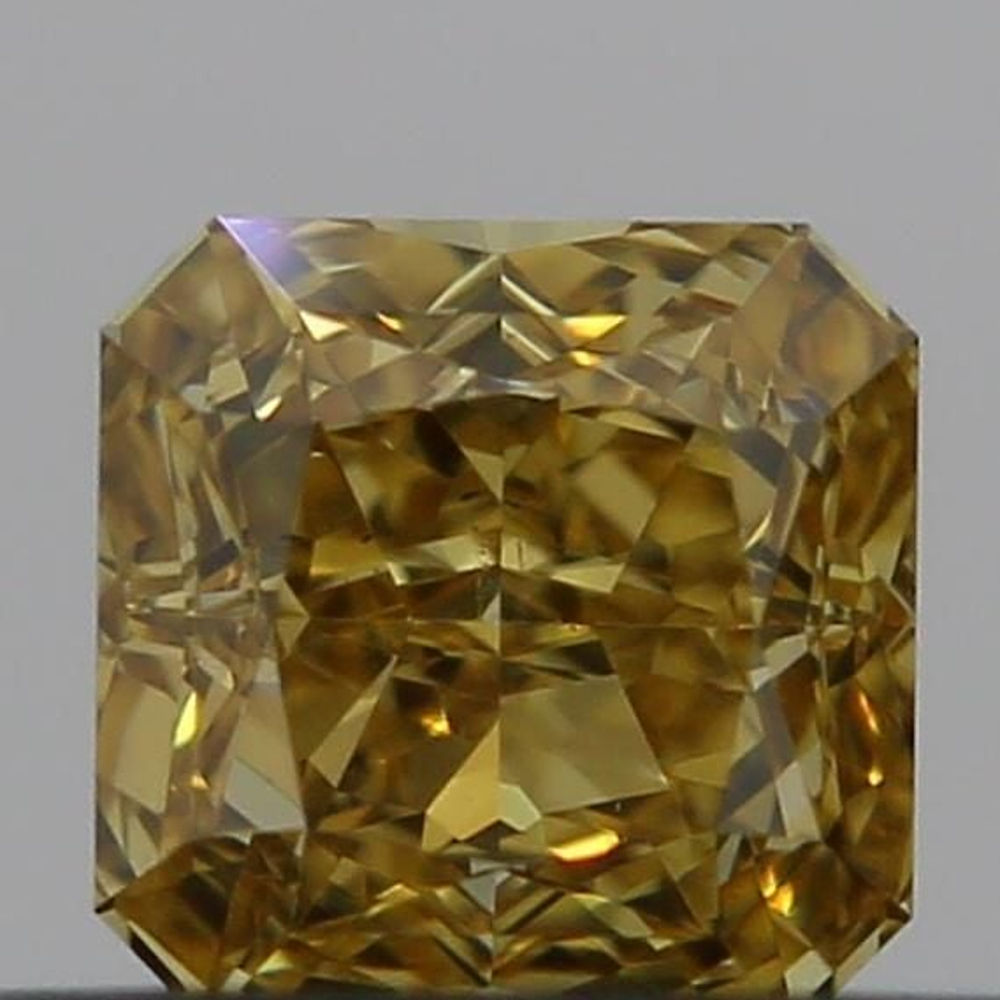0.31 Carat Radiant Loose Diamond, Fancy Deep Orangy Yellow, VS2, Excellent, GIA Certified | Thumbnail