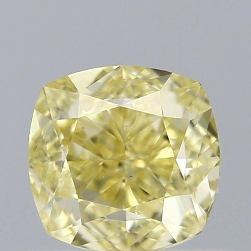 0.50 Carat Cushion Loose Diamond, Yellow Yellow, VS1, Very Good, GIA Certified | Thumbnail