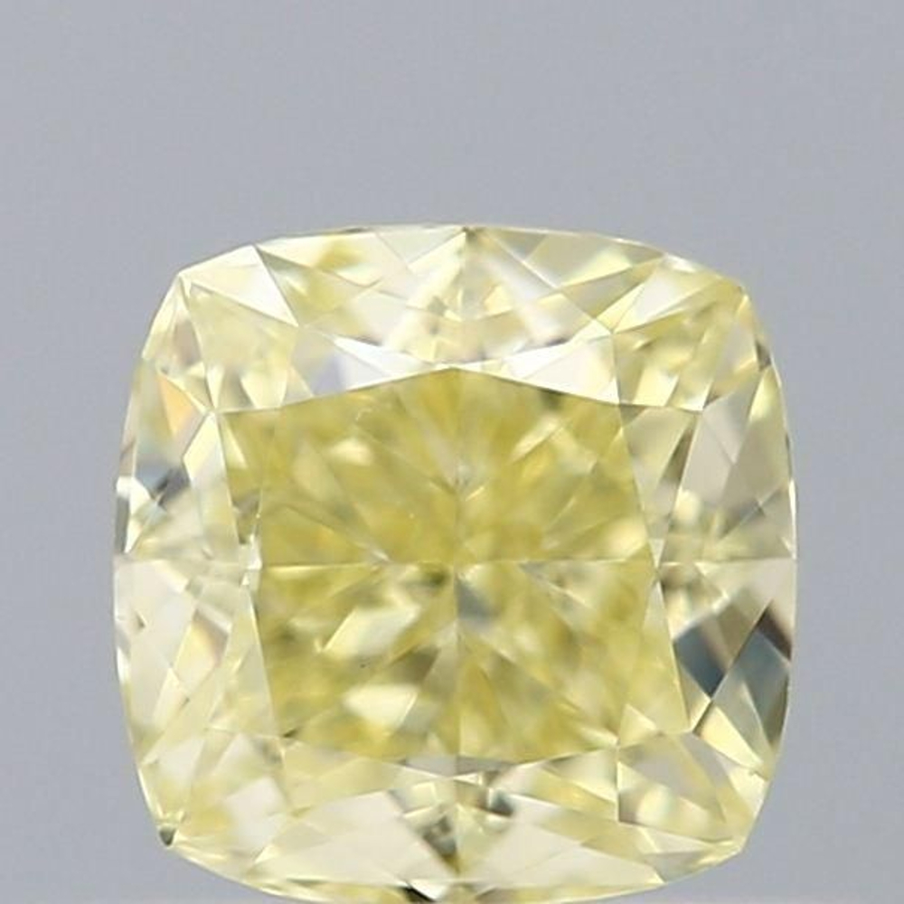 0.50 Carat Cushion Loose Diamond, Yellow Yellow, VVS1, Excellent, GIA Certified | Thumbnail