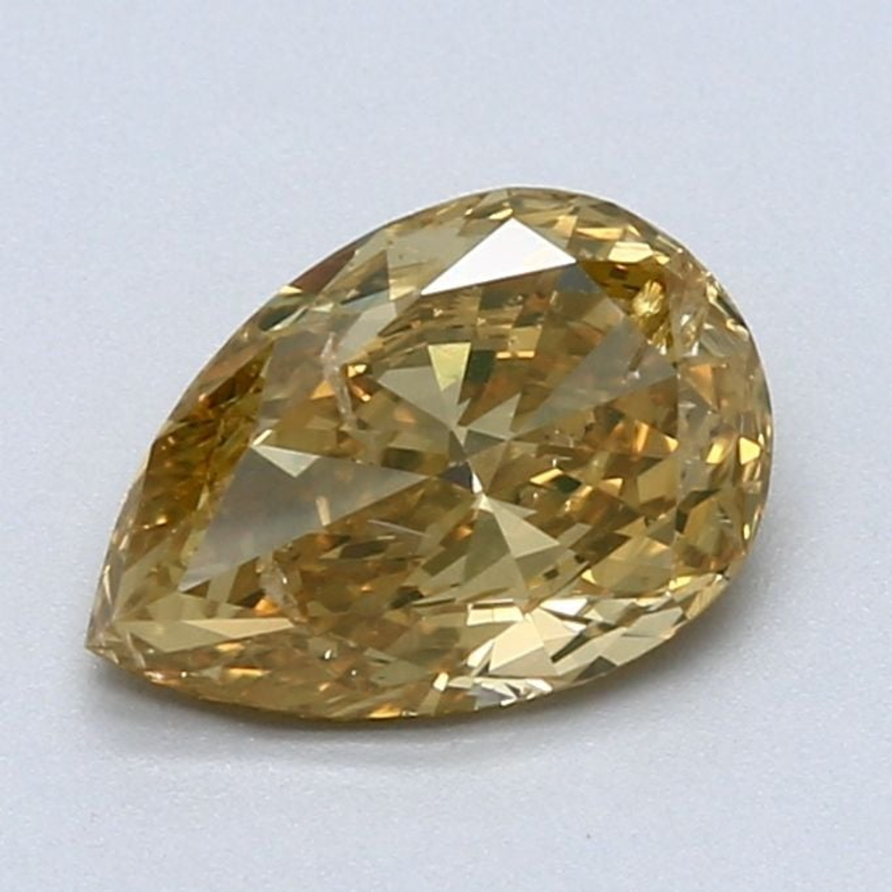 1.40 Carat Pear Loose Diamond, Fancy Brown Yellow, , Good, GIA Certified
