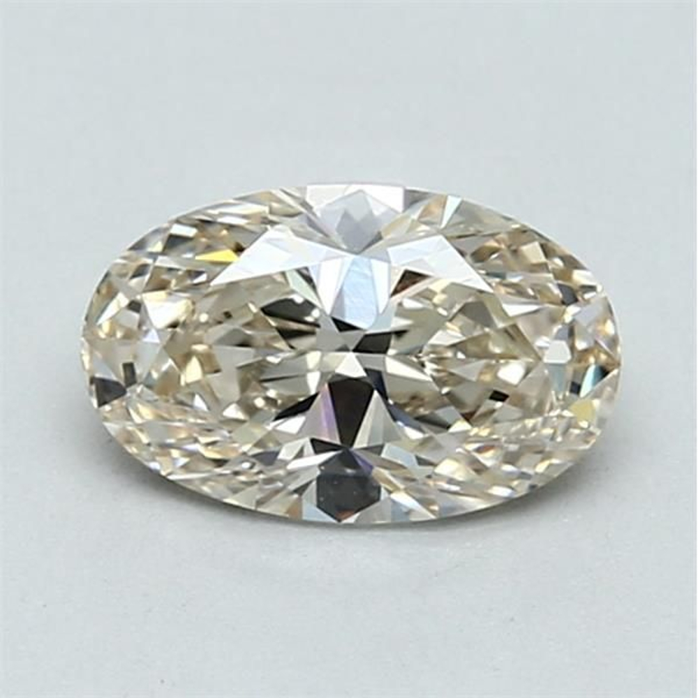 1.01 Carat Oval Loose Diamond, L Faint Brown, VS1, Super Ideal, GIA Certified | Thumbnail