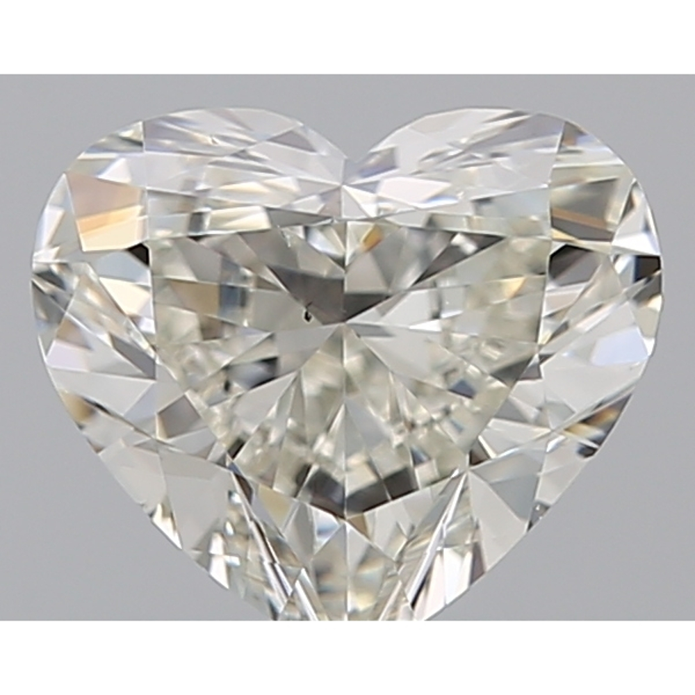 0.70 Carat Heart Loose Diamond, J, VS2, Ideal, GIA Certified | Thumbnail