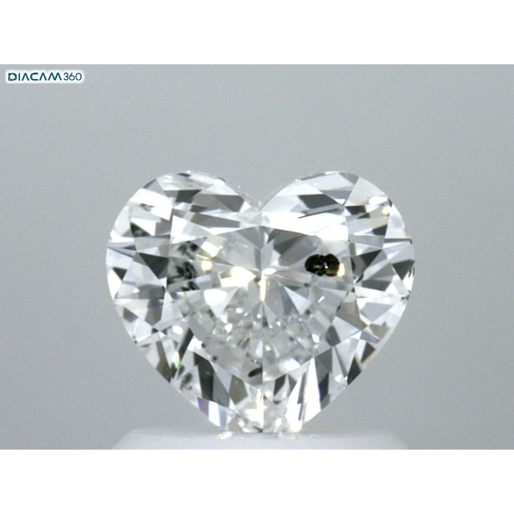 1.00 Carat Heart Loose Diamond, D, I1, Ideal, GIA Certified