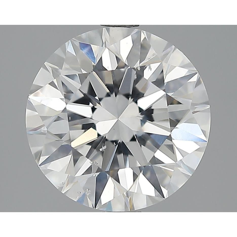 4.01 Carat Round Loose Diamond, D, SI2, Super Ideal, GIA Certified