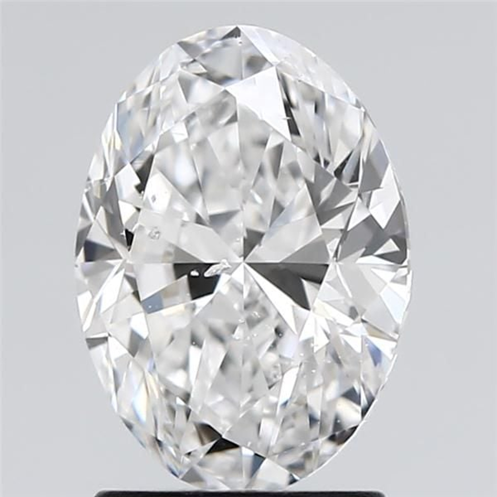 2.00 Carat Oval Loose Diamond, D, SI2, Ideal, GIA Certified