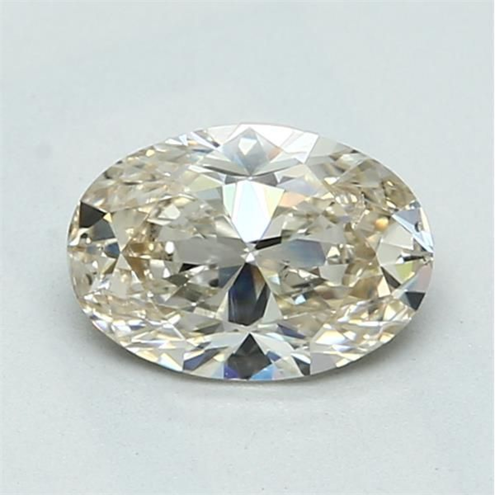 1.01 Carat Oval Loose Diamond, L Faint Brown, SI1, Ideal, GIA Certified | Thumbnail