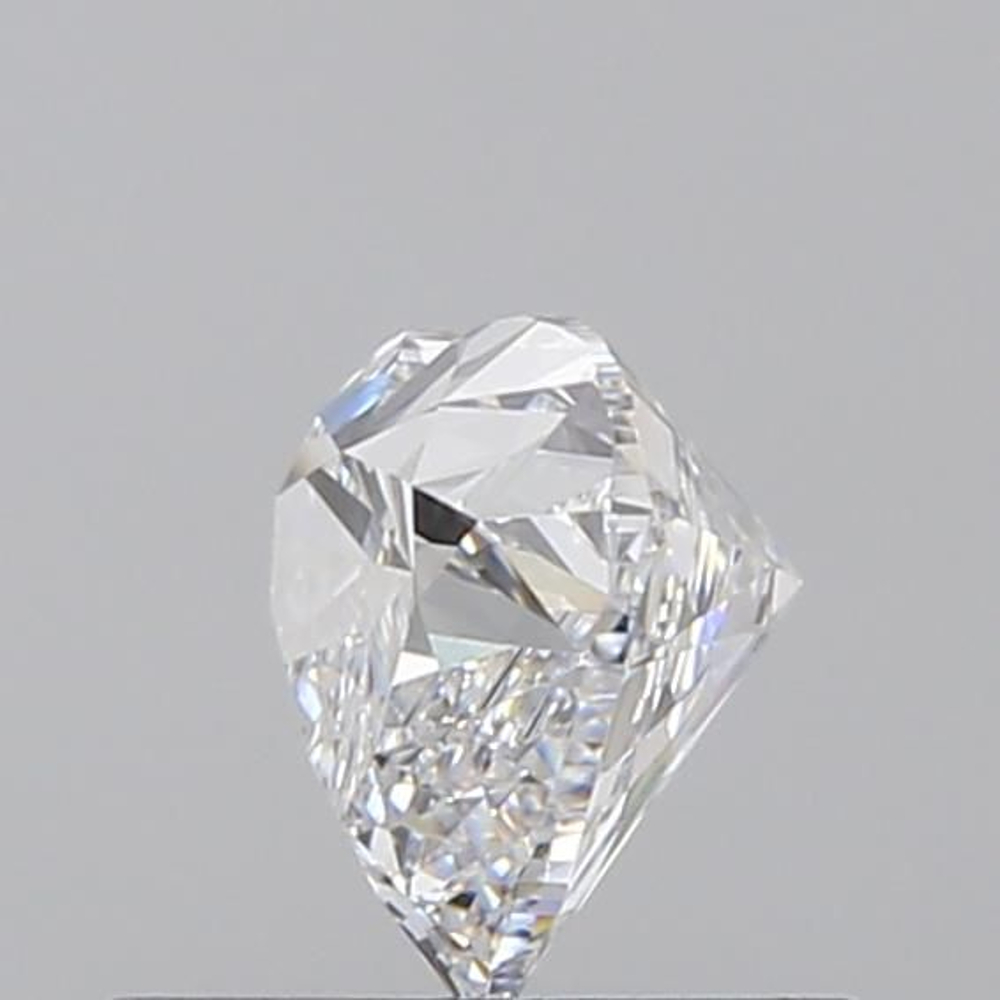 0.61 Carat Heart Loose Diamond, D, VVS2, Super Ideal, GIA Certified