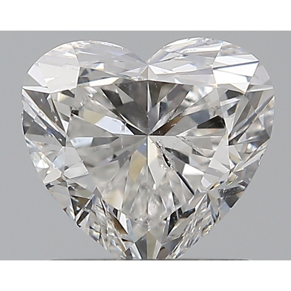 1.00 Carat Heart Loose Diamond, F, SI2, Ideal, GIA Certified