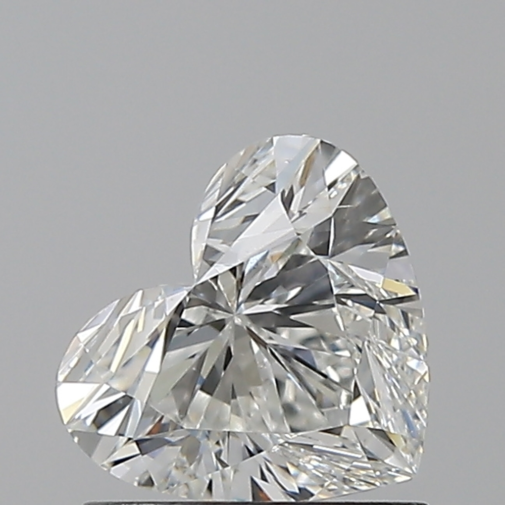 1.00 Carat Heart Loose Diamond, G, VS2, Ideal, GIA Certified