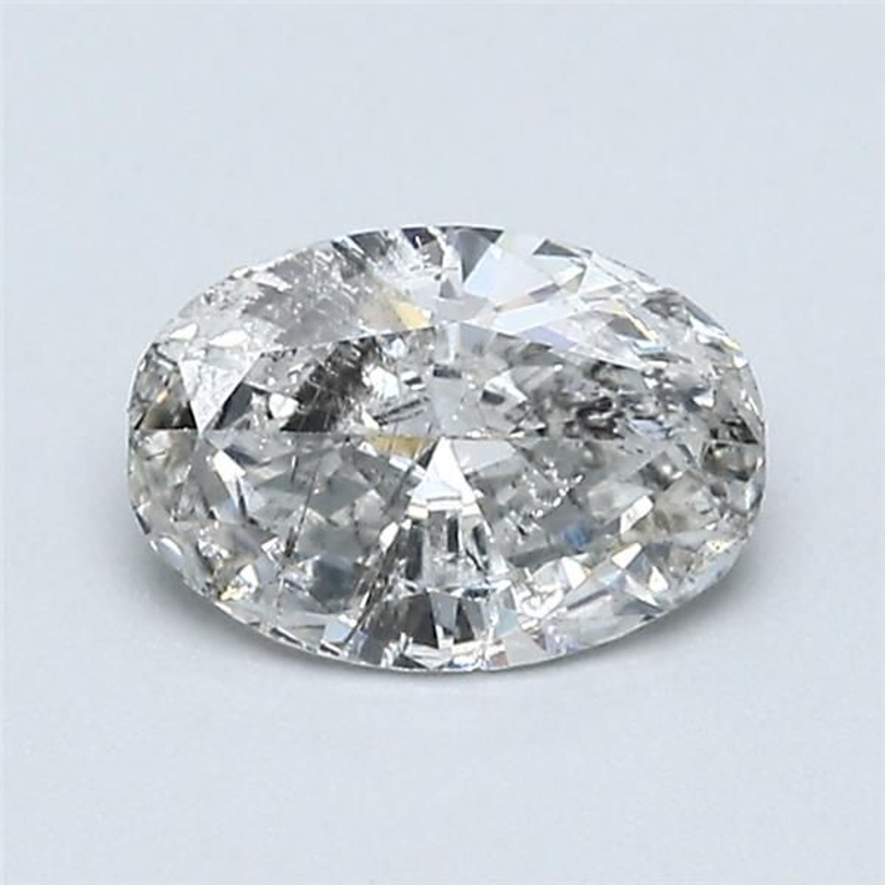 0.59 Carat Oval Loose Diamond, H, I1, Good, GIA Certified