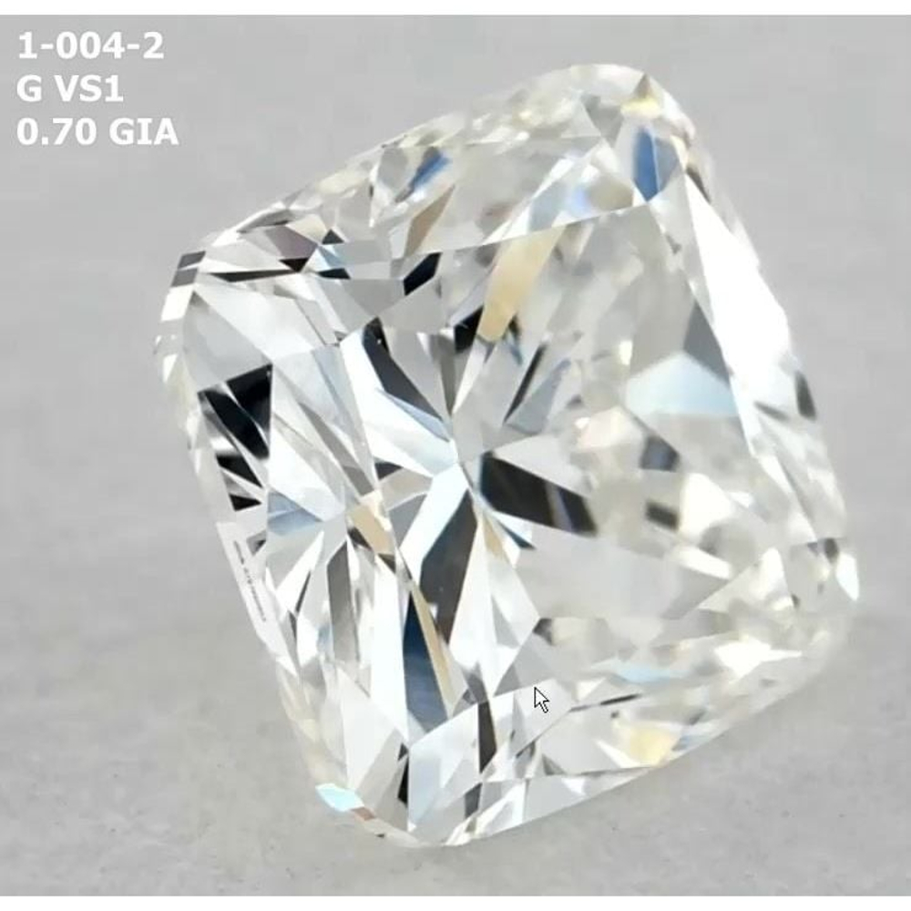 0.70 Carat Cushion Loose Diamond, G, VS1, Very Good, GIA Certified
