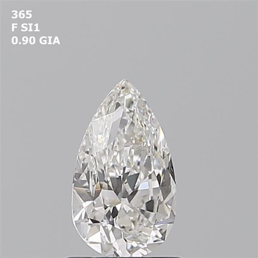0.90 Carat Pear Loose Diamond, F, SI1, Super Ideal, GIA Certified | Thumbnail