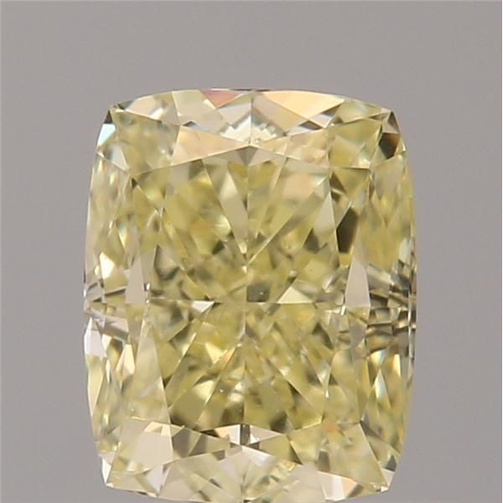 0.75 Carat Cushion Loose Diamond, Yellow Yellow, VVS2, Very Good, GIA Certified | Thumbnail