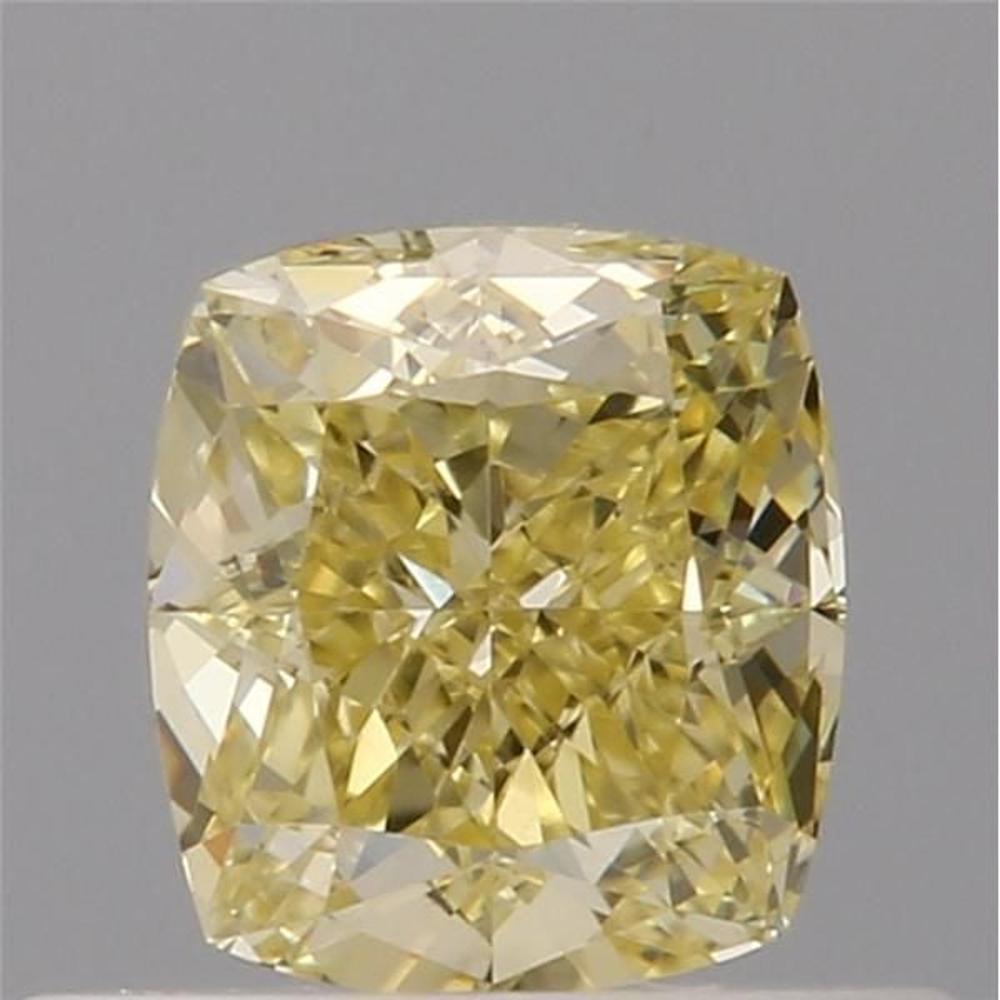 0.51 Carat Cushion Loose Diamond, Yellow Yellow, VVS2, Excellent, GIA Certified | Thumbnail