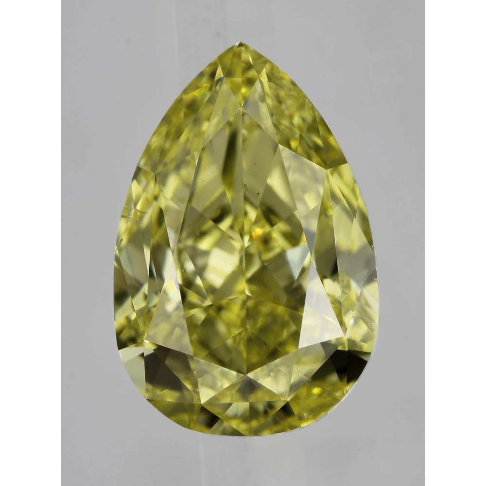 1.27 Carat Pear Loose Diamond, Fancy Intense Yellow, SI1, Ideal, GIA Certified | Thumbnail