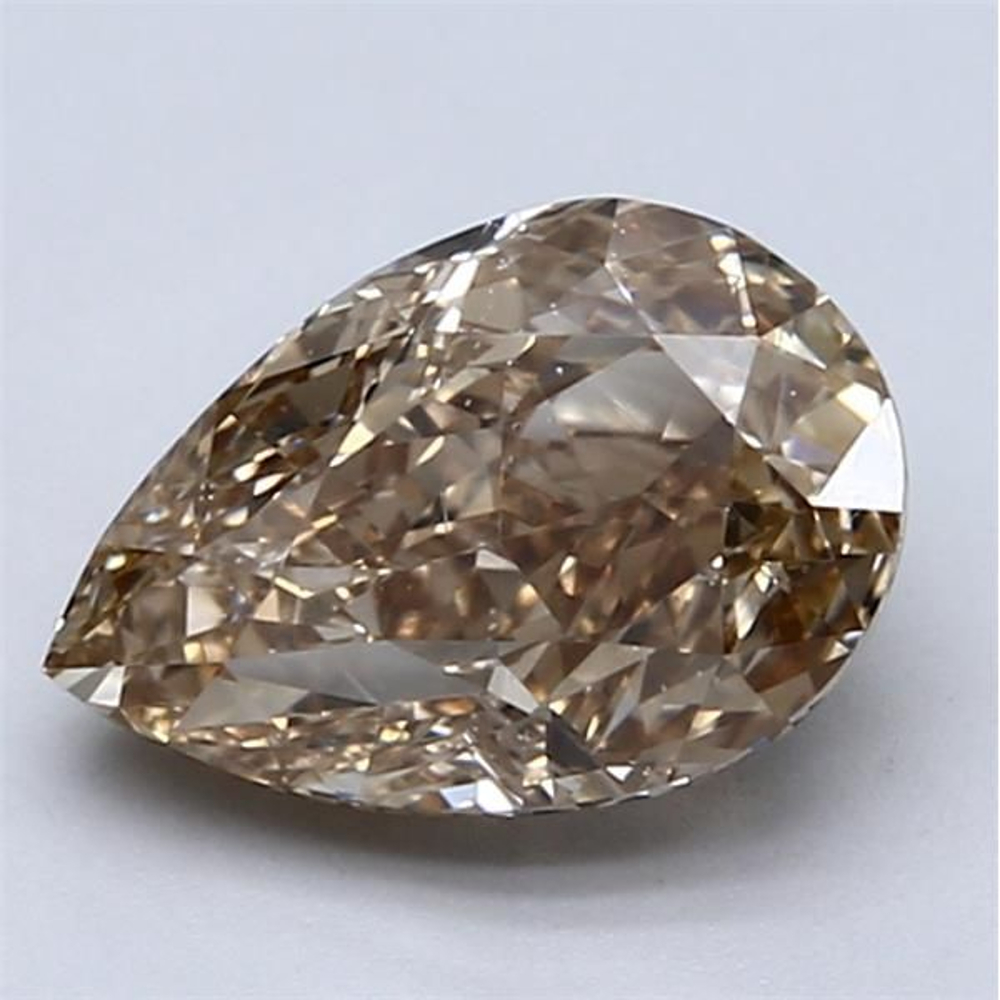 1.87 Carat Pear Loose Diamond, Fancy Yellowish Brown, SI1, Excellent, GIA Certified | Thumbnail