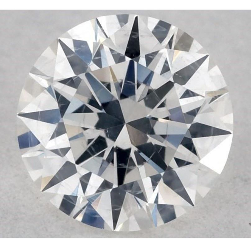 0.33 Carat Round Loose Diamond, F, I1, Super Ideal, GIA Certified